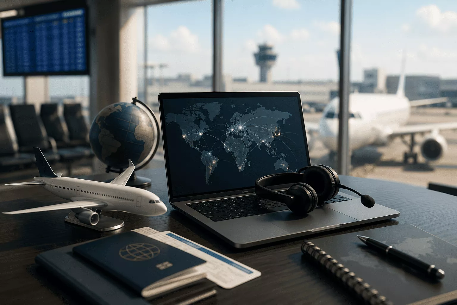 Student learning airline reservation basics - Crash Course Basic